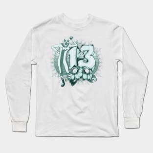 The Clown Unlucky Number 13 Thirteen Long Sleeve T-Shirt